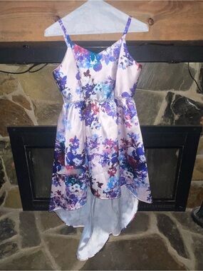 Emily Rose Lilac Floral High-Low Party Dress
